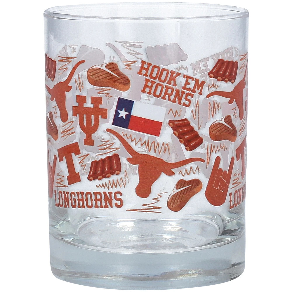 Texas Longhorns 14oz. Local Rocks Glass