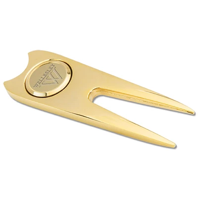 Gold Wellesley Blue Golf Divot Repair Tool