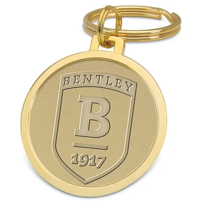 Gold Bentley Falcons Team Logo Split-Wire Key Ring