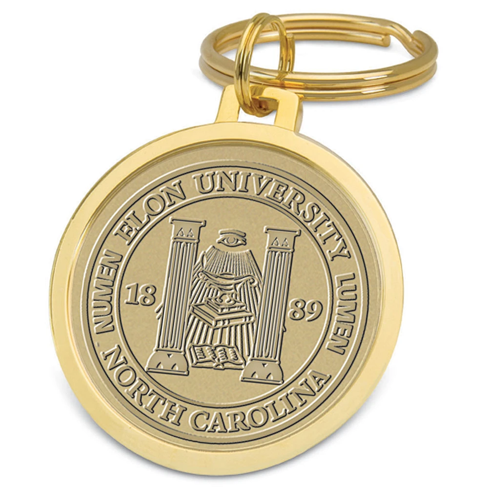 Gold Elon Phoenix Team Logo Split-Wire Key Ring