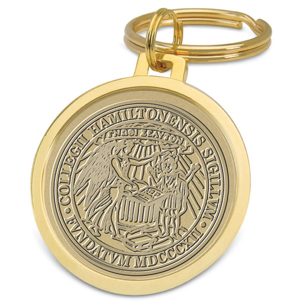 Gold Hamilton Continentals Team Logo Split-Wire Key Ring