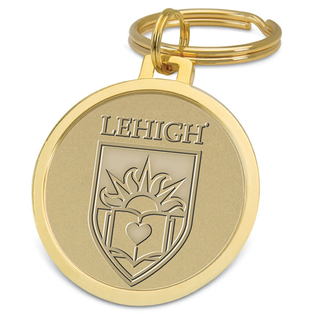 Gold Lehigh Mountain Hawks Team Logo Split-Wire Key Ring