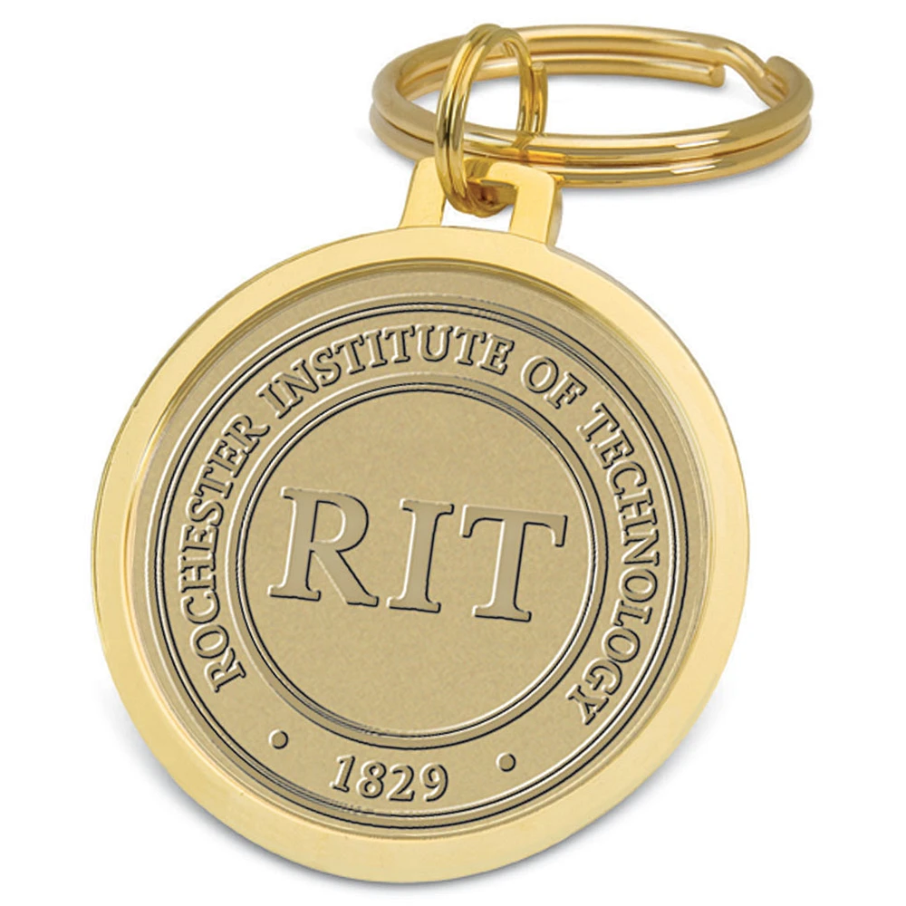 Gold Rochester Institute of Technology Tigers Team Logo Split-Wire Key Ring
