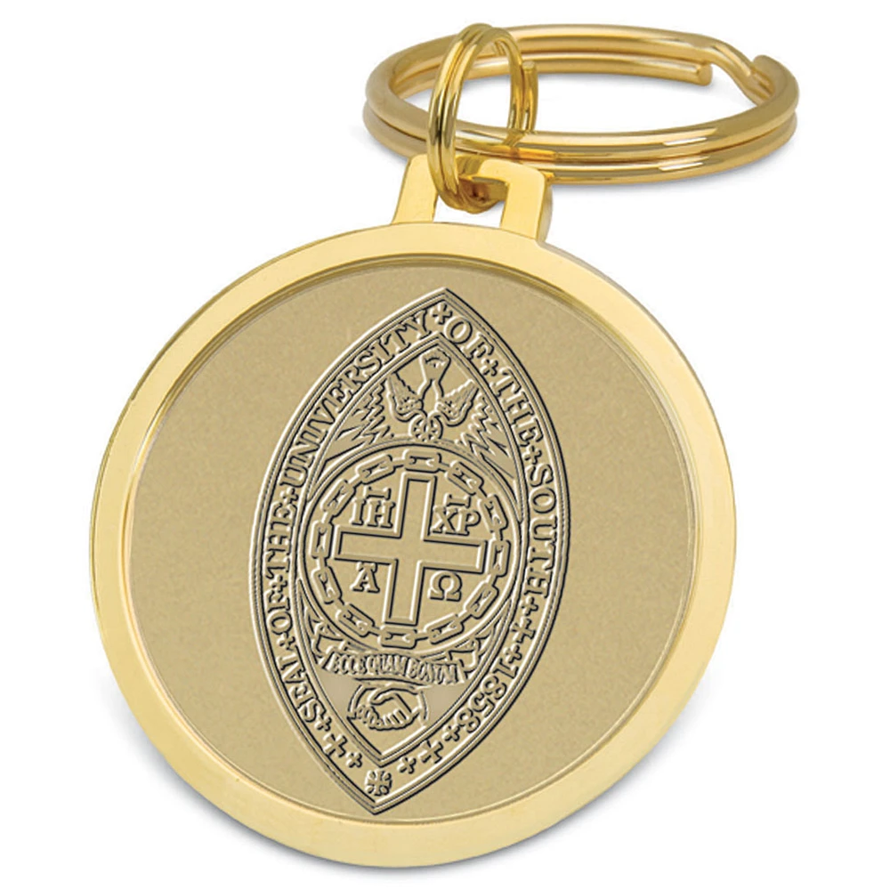 Gold University of the South Tigers Team Logo Split-Wire Key Ring