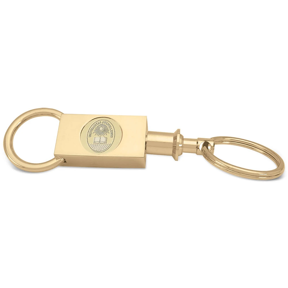 Gold Bucknell Bison Team Logo Two-Section Key Ring