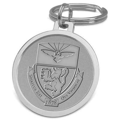 Silver Duquesne Dukes Team Logo Split-Wire Key Ring