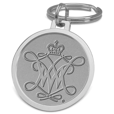 Silver William & Mary Tribe Team Logo Split-Wire Key Ring