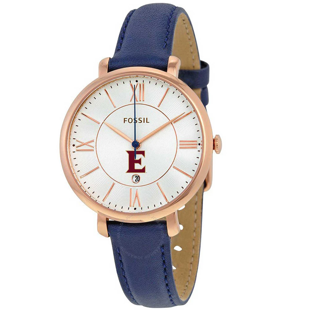 Women's Fossil Navy Elon Phoenix Jacqueline Leather Watch
