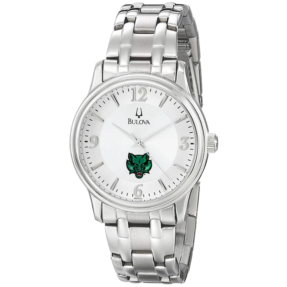 Men's Bulova Silver Binghamton Bearcats