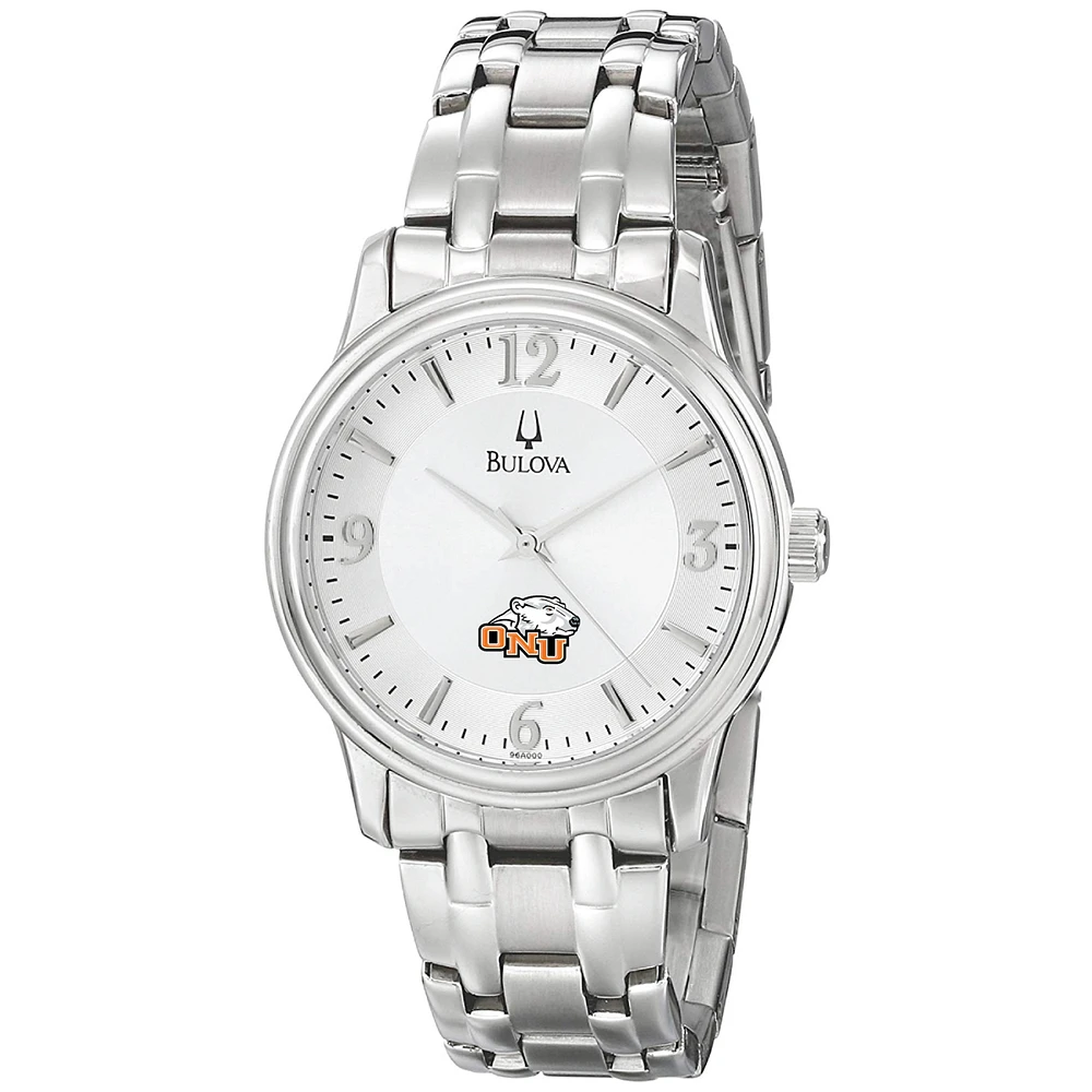 Men's Bulova Silver Ohio Northern Polar Bears