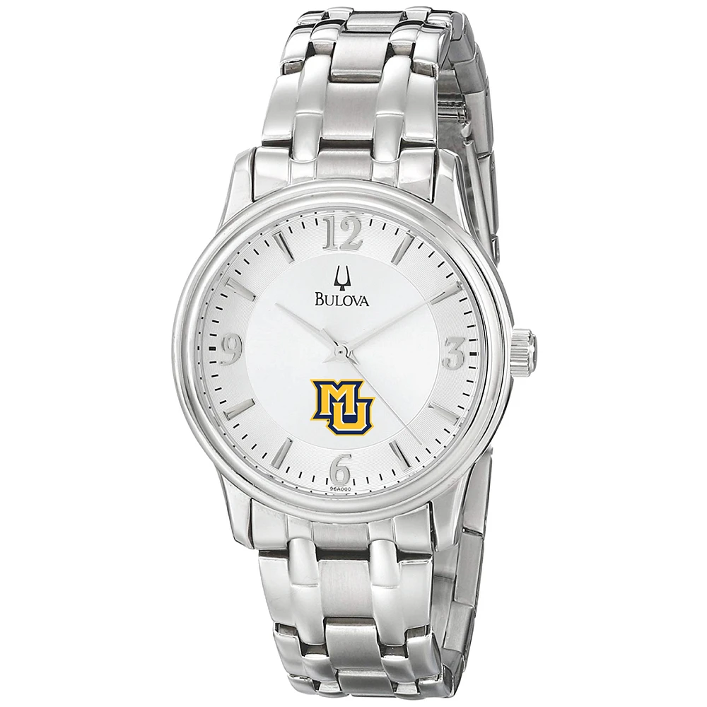 Men's Bulova Silver Marquette Golden Eagles