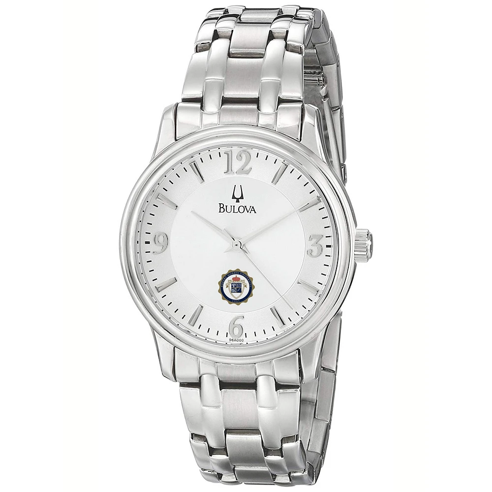 Men's Bulova Silver Robert Morris Colonials