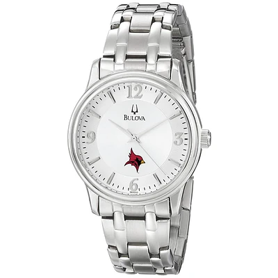 Men's Bulova Silver St. John Fisher Cardinals