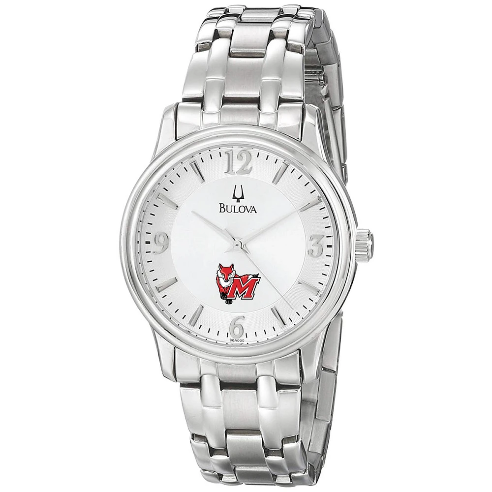 Men's Bulova Silver Marist Red Foxes