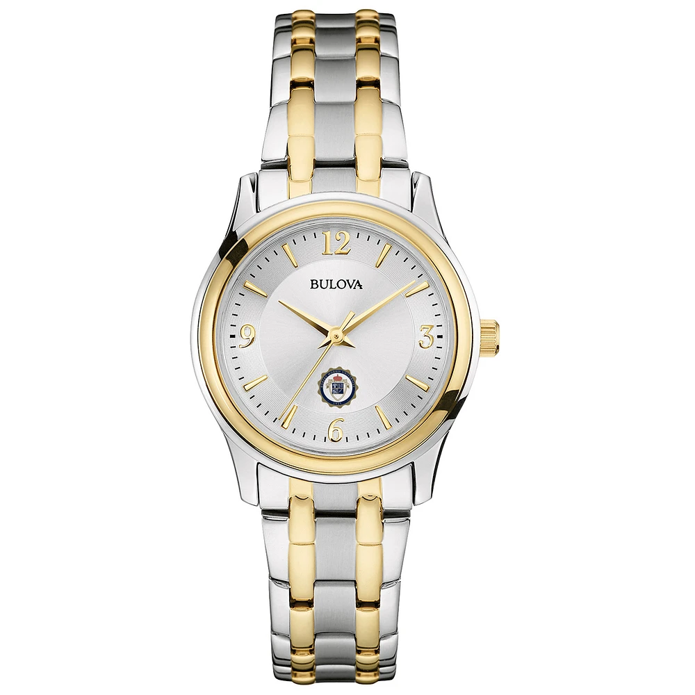 Women's Bulova Silver Robert Morris Colonials Classic Two-Tone Round Watch