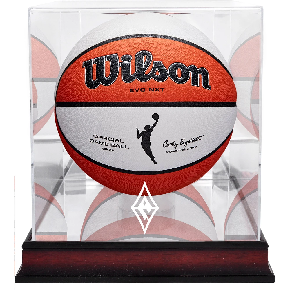 Las Vegas Aces Mahogany Basketball Display Case