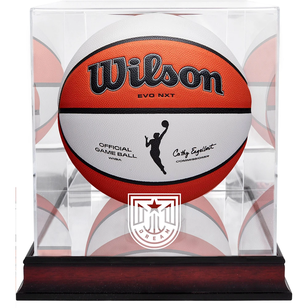 Atlanta Dream Mahogany Basketball Display Case