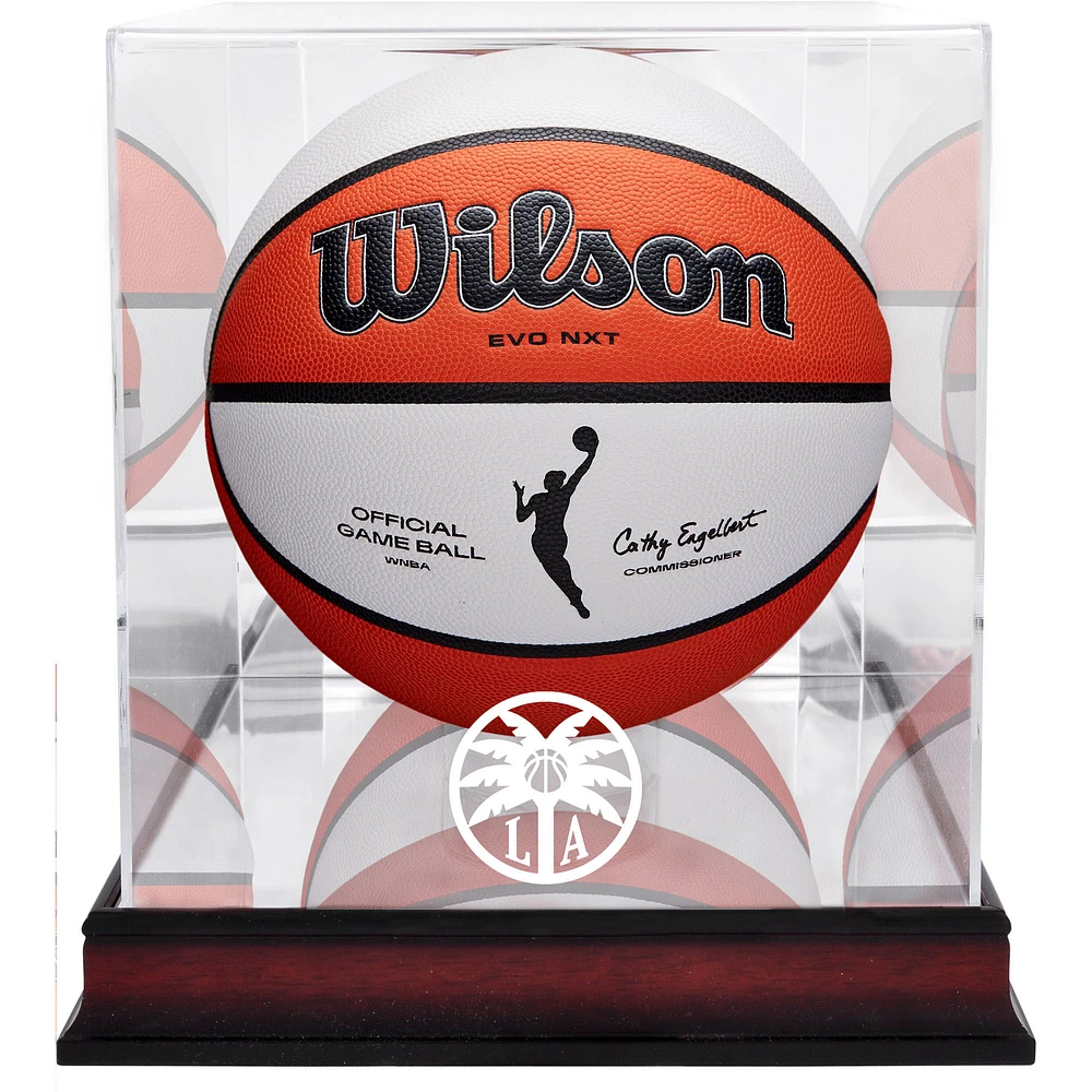 Los Angeles Sparks Mahogany Basketball Display Case