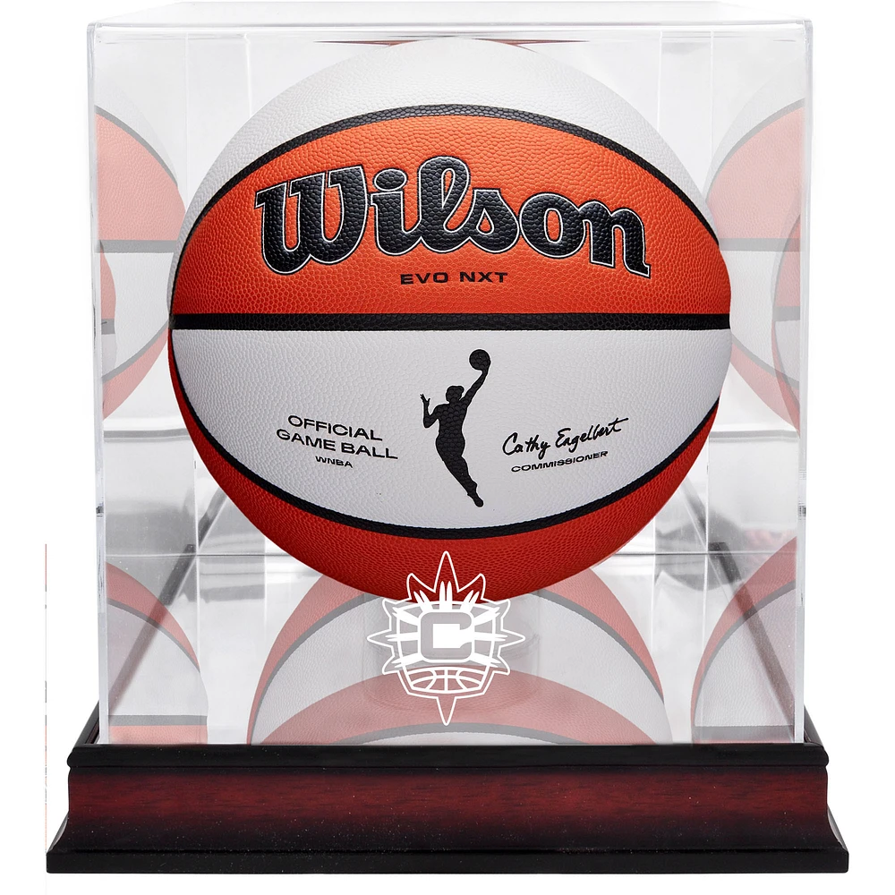 Connecticut Sun Mahogany Basketball Display Case
