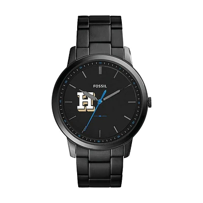 Fossil Black Hamilton Continentals The Minimalist Slim Stainless Steel Watch