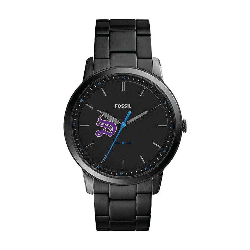 Fossil Black University of the South Tigers The Minimalist Slim Stainless Steel Watch