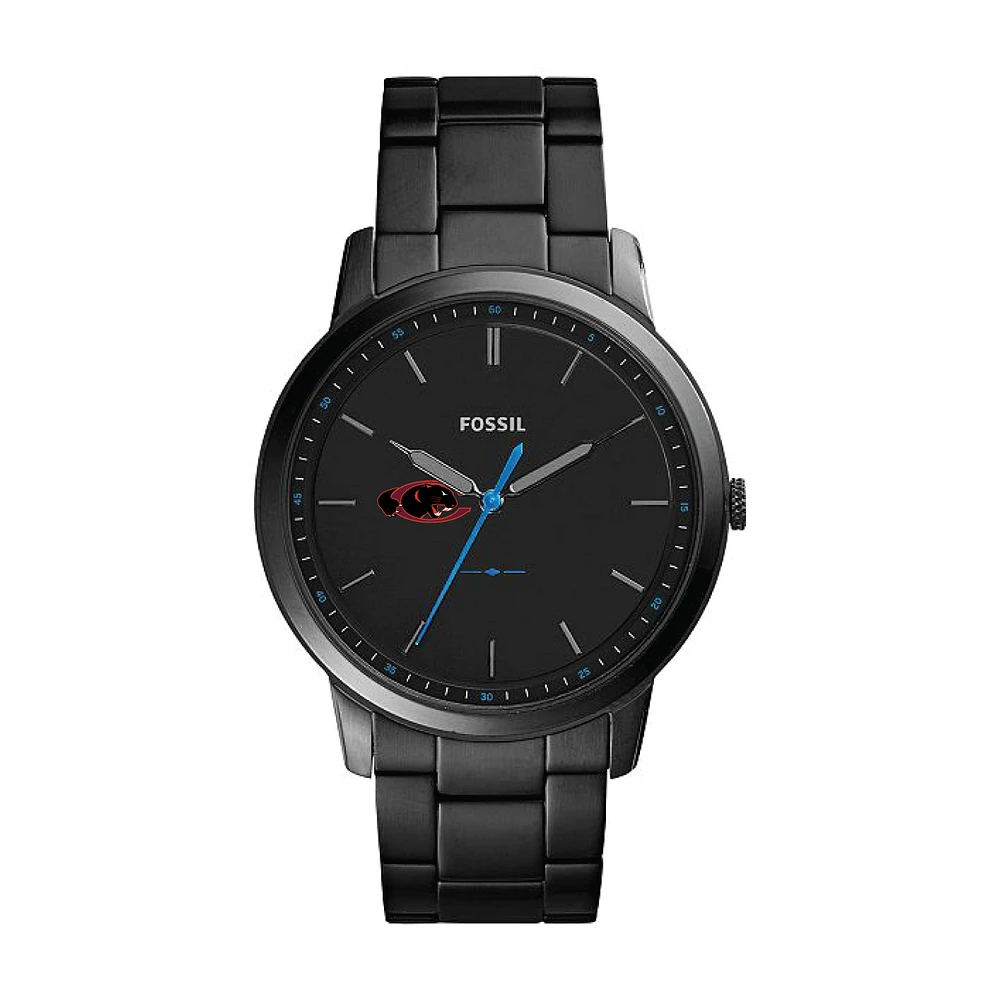 Fossil Black Claflin Panthers The Minimalist Slim Stainless Steel Watch