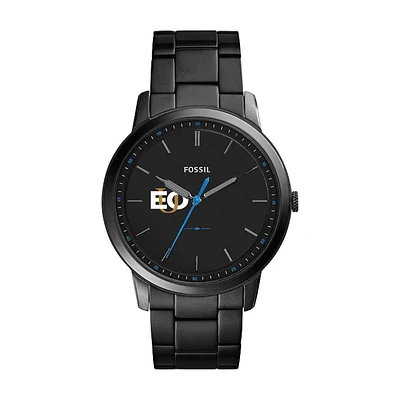Fossil Black Eastern Oregon Mountaineers The Minimalist Slim Stainless Steel Watch