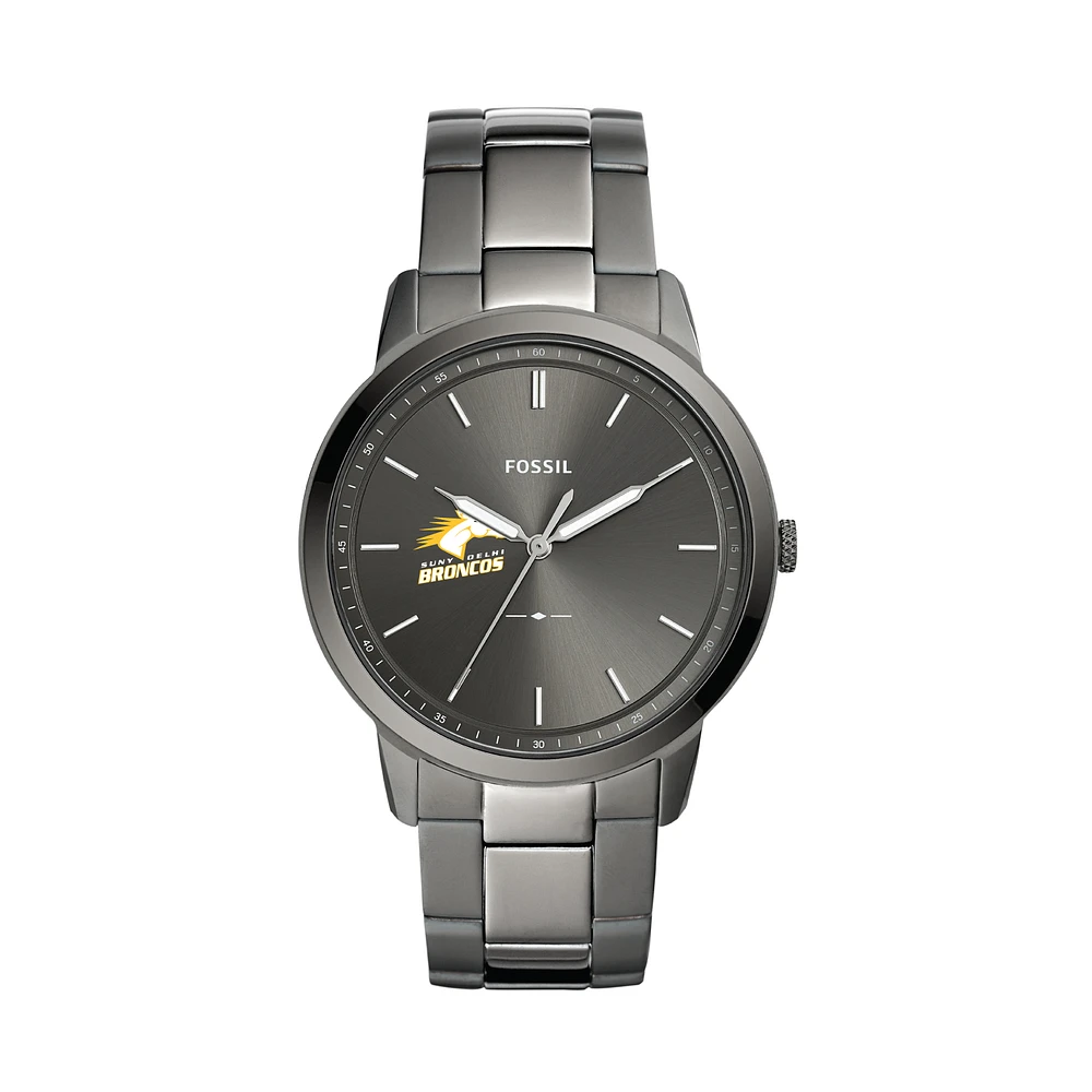 Fossil SUNY Delhi Broncos The Minimalist Three-Hand Smoke Watch