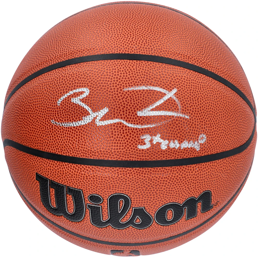 Dwyane Wade Miami Heat Autographed Wilson Authentic Series Indoor/Outdoor Basketball with ''3X NBA CHAMP'' Inscription