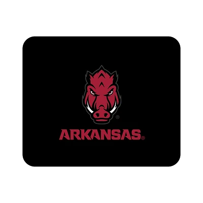 Black Arkansas Razorbacks Mascot Logo Mouse Pad
