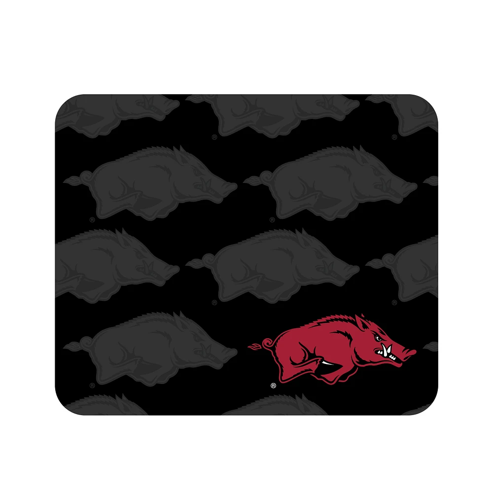 Black Arkansas Razorbacks Echo Logo Mouse Pad