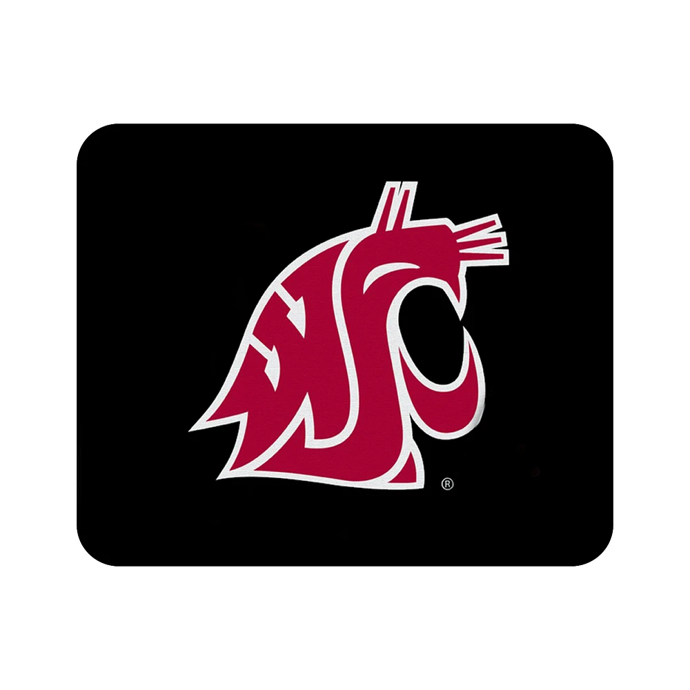 Black Washington State Cougars Primary Logo Mouse Pad