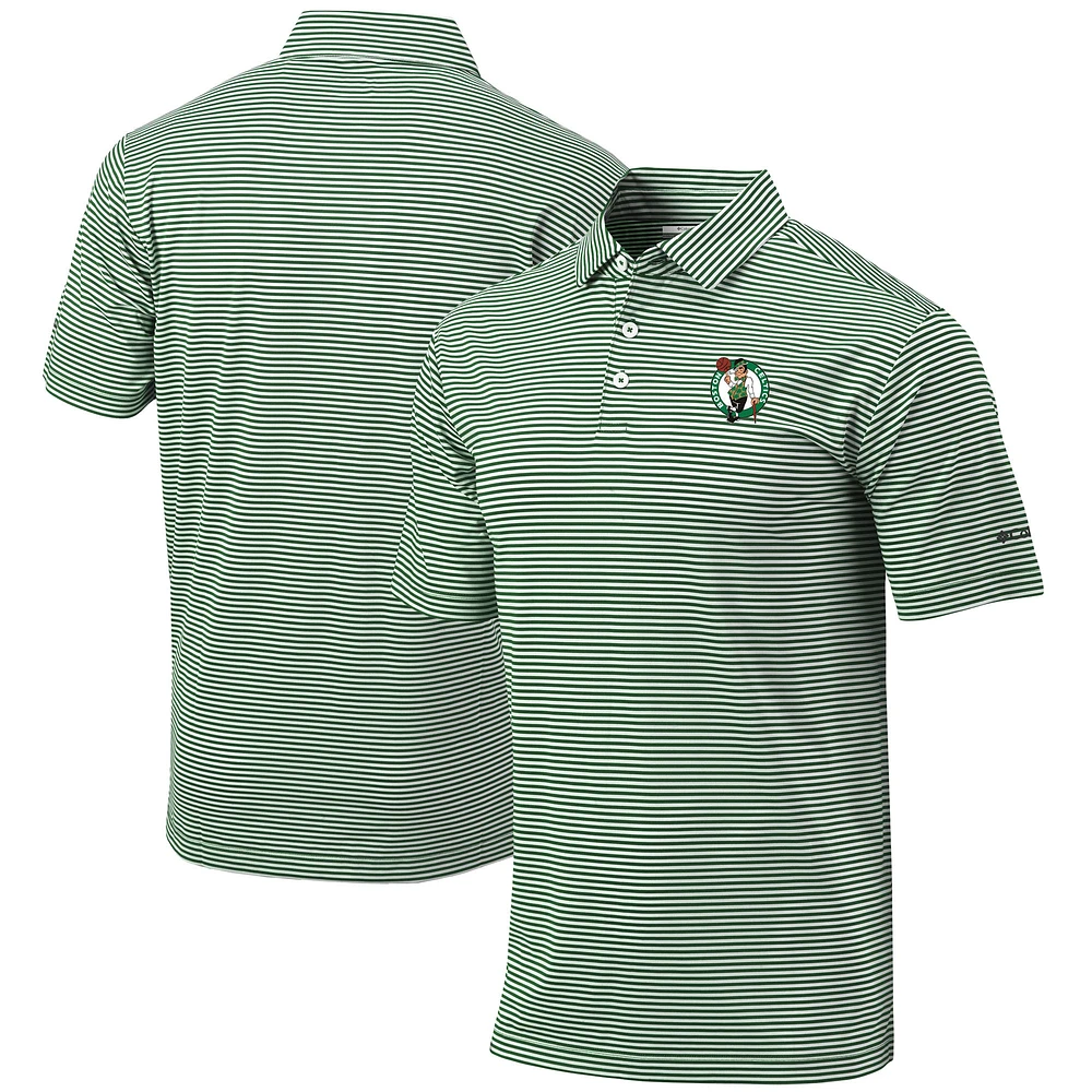 Men's Columbia Green Boston Celtics Golf Club Invite Omni-Wick Polo