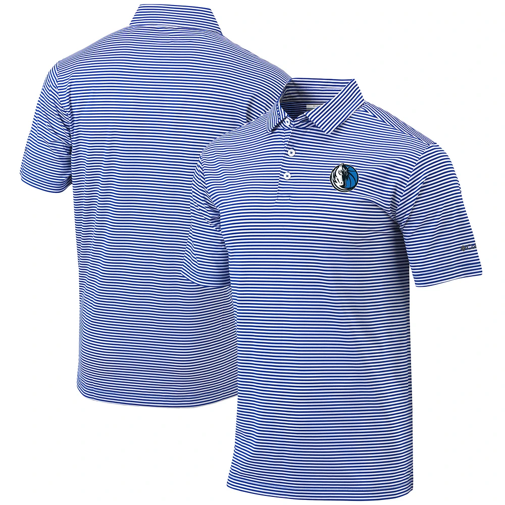 Men's Columbia Blue Dallas Mavericks Golf Club Invite Omni-Wick Polo