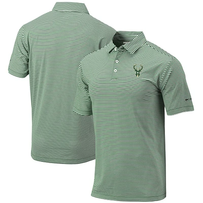 Men's Columbia Green Milwaukee Bucks Golf Club Invite Omni-Wick Polo