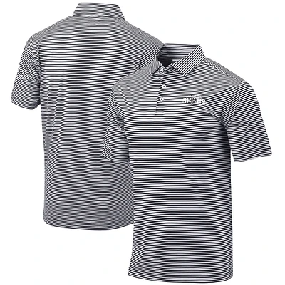 Men's Columbia Black San Antonio Spurs Golf Club Invite Omni-Wick Polo