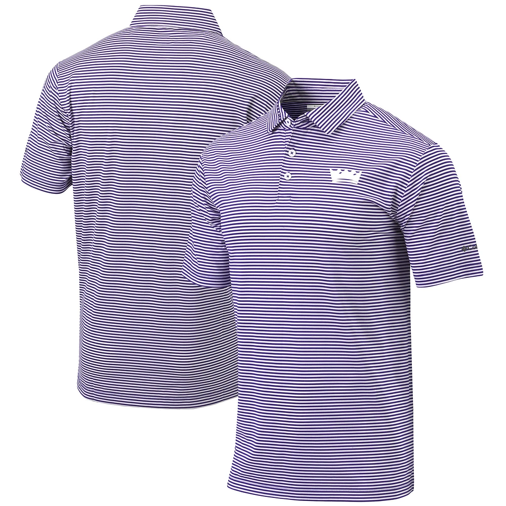 Men's Columbia Purple Sacramento Kings Golf Club Invite Omni-Wick Polo