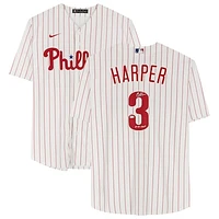 Bryce Harper White Philadelphia Phillies Autographed Nike Replica Jersey with "21 NL MVP" Inscription