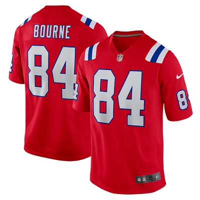 Men's Nike Kendrick Bourne Red New England Patriots Alternate Game Jersey