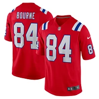 Men's Nike Kendrick Bourne Red New England Patriots Alternate Game Jersey