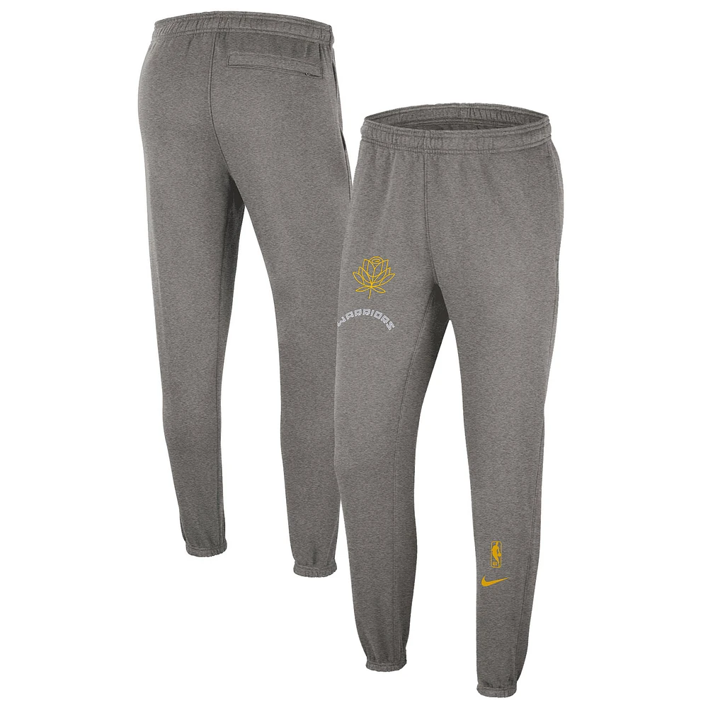 Men's Nike Heather Charcoal Golden State Warriors 2022/23 City Edition Courtside Brushed Fleece Sweatpants