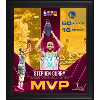 Stephen Curry Golden State Warriors Framed 15" x 17" 2022 NBA All-Star Game MVP Collage