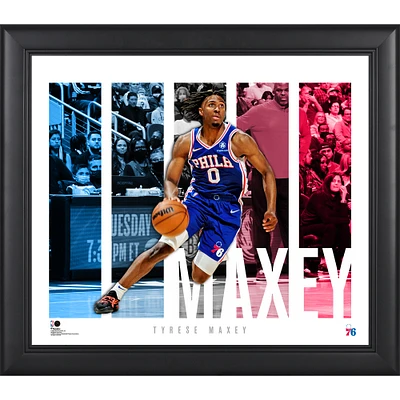 Tyrese Maxey Philadelphia 76ers Framed 15" x 17" Player Panel Collage