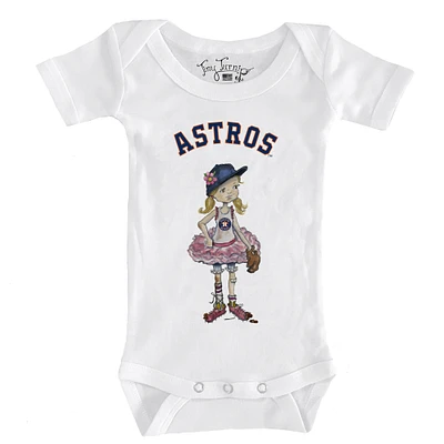 Infant Tiny Turnip White Houston Astros Baseball Babes Bodysuit