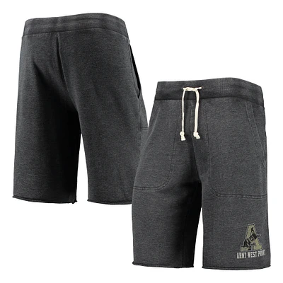 Men's Heathered Black Alternative Apparel Army Black Knights Victory Lounge Shorts