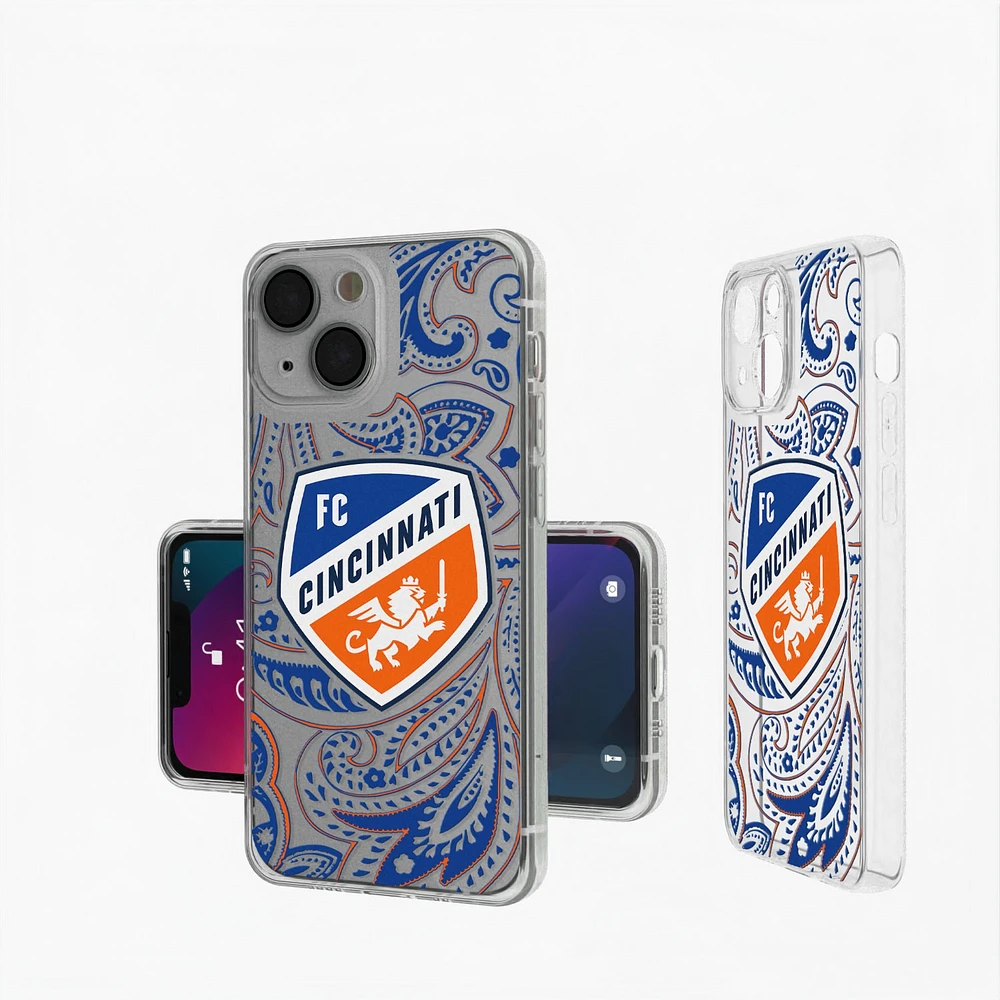 FC Cincinnati iPhone Paisley Design Clear Case