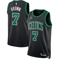 Unisex Jordan Brand Jaylen Brown Black Boston Celtics Swingman Jersey - Statement Edition