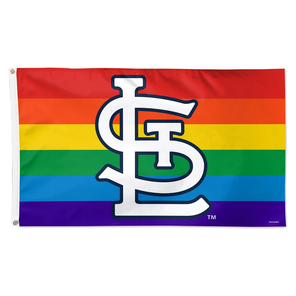 WinCraft St. Louis Cardinals 3' x 5' Single-Sided Deluxe Team Pride Flag