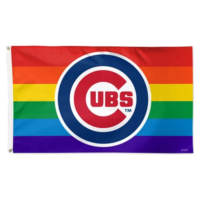 WinCraft Chicago Cubs 3' x 5' Single-Sided Deluxe Team Pride Flag