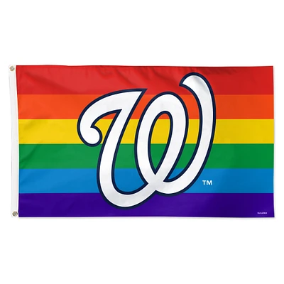WinCraft Washington Nationals 3' x 5' Single-Sided Deluxe Team Pride Flag